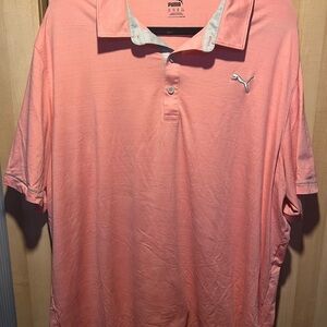 Puma Men's Coral Polo Shirt Size XXL